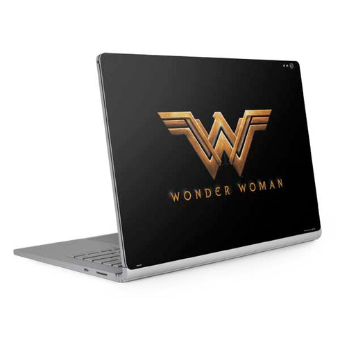 DC Comics Wonder Woman Gold Emblem Surface Book 2 13.5in Skin